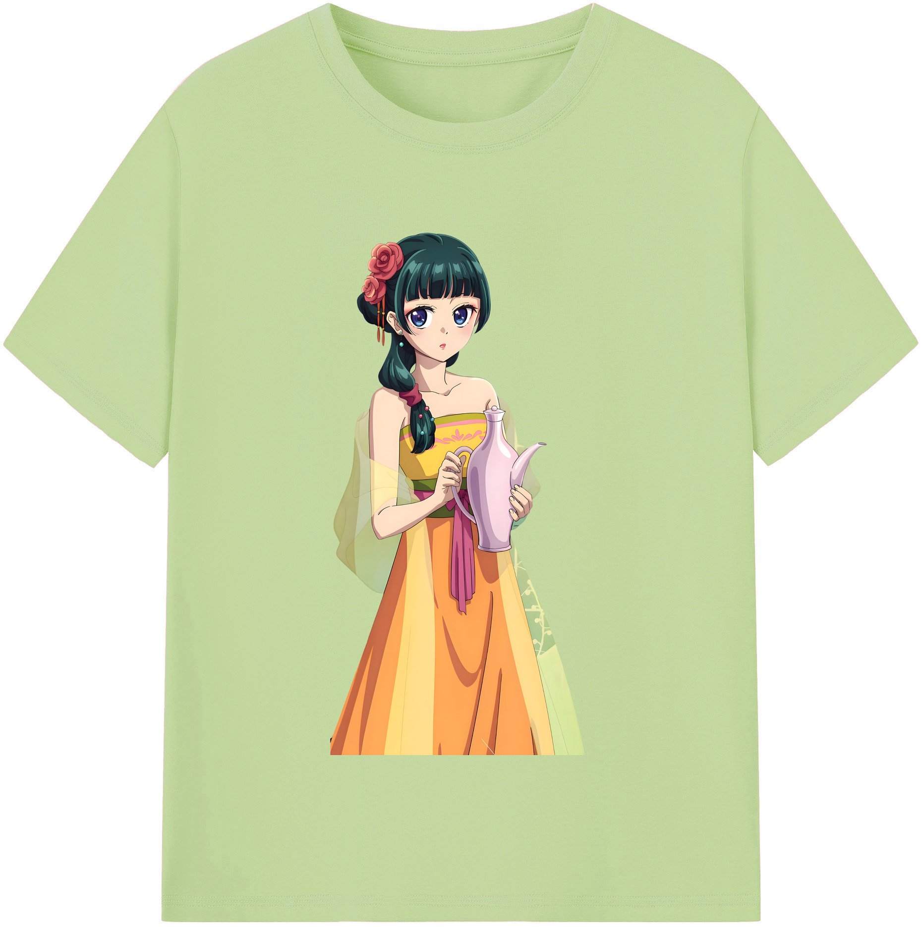（画像用） 薬屋のひとりごと The Apothecary Diaries 綿100％半袖Tシャツ（フロントプリント）